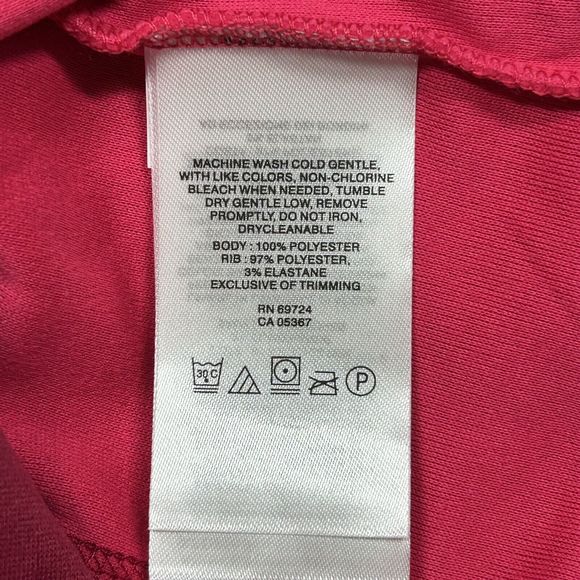 Columbia Arctic Air Jacket Women’s Extra Large Red Pink Fleece 1/4 Zip - Picture 9 of 10